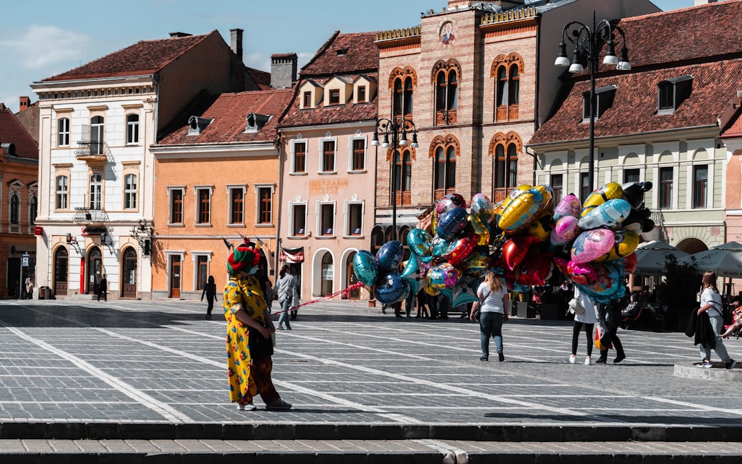 Photo travel with backpack in Romania